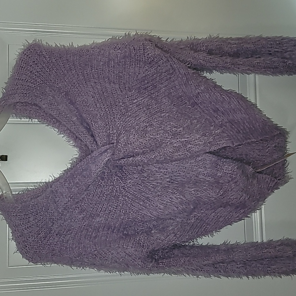 TeenBell Lilac Fuzzy Knit Top - Picture 5 of 8